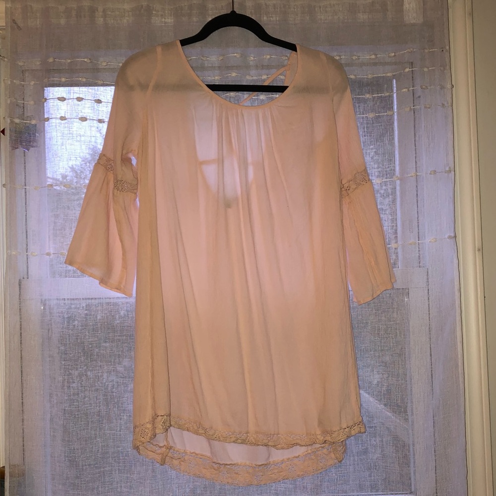 Light pink beach cover-up